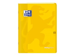 Cahier polypro Oxford - Jaune - 24 x 32 cm - Easybook - 96 pages grands carreaux