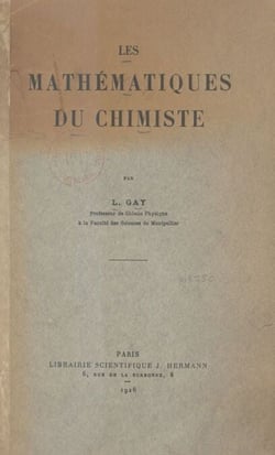 Les mathématiques du chimiste