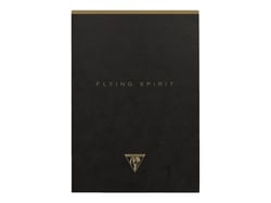 1 carnet - Format A5 14.8 x 21 cm - Flying Spirit Black - Clairefontaine - 140 pages lignées - Designs assortis