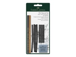 Set fusain 10 pièces -Faber-Castell - Pitt Charcoal