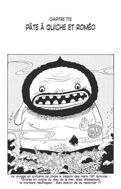 One Piece édition originale - Chapitre 772 - Pâte à quiche et Roméo