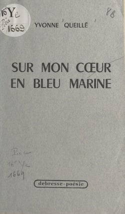 Sur mon cœur en bleu marine