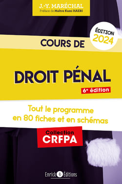 Cours de droit pénal 2024 - Tout le programme en fiches et en schémas