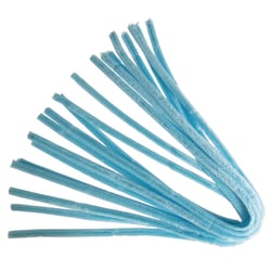 Lot de 10 fils chenille Rayher - 0,9 x 50 cm - Bleu clair