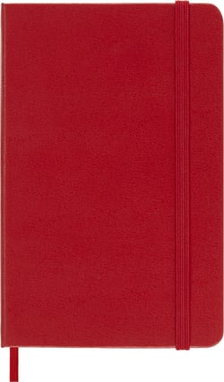 Carnet - 9 x 14 cm - Moleskine - Pages unies - Rouge