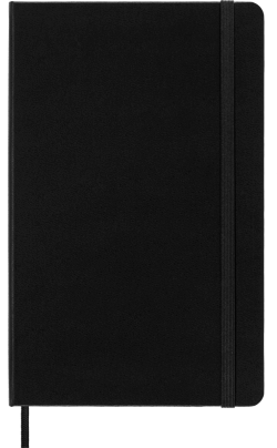 Carnet ligne - grand format - couverture rigide noire