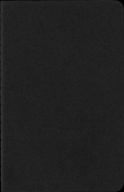 Cahier ligne - format de poche - couverture souple en carton noire