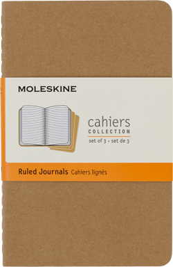 Lot de 3 carnets Moleskine - ligné 