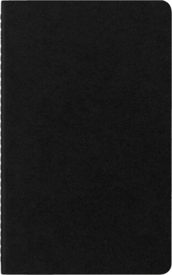 Lot de 3 cahiers Moleskine - 13x21cm - 80 pages - Couverture souple noire