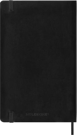 Carnet - 13 x 21 cm - Moleskine - 80 pages petits carreaux - Noir