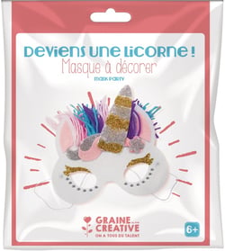 Kit masque à décorer - Licorne - Graine Créative