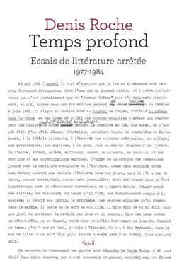 Temps profond - Essais de littérature arrêtée 1977-1984
