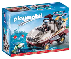 Véhicule amphibie et bandit - Playmobil® - City Action - 9364