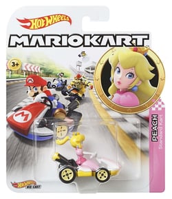 Hot Wheels - Véhicule Peach Mario Kart - Petite Voiture - 3 ans et +