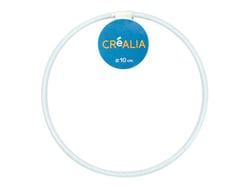 Anneau en métal blanc Créalia - 10cm