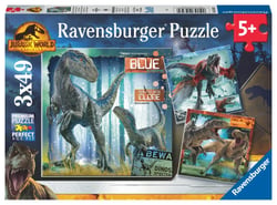 3X49P T REX ET AUTRES DINO RAVENSBURGER