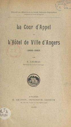 La Cour d'appel à l'hôtel de ville d'Angers (1800-1885)