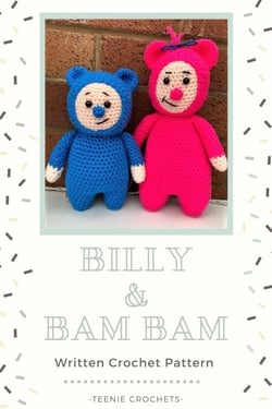 Billy &amp; Bam Bam - Written Crochet Patterns