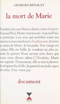 La mort de Marie : document