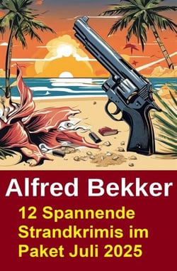 12 Spannende Strandkrimis im Paket Juli 2025