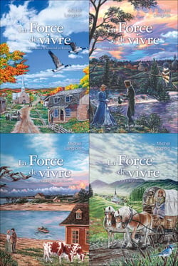 Force de vivre - Coffret - T1. Les rêves d’Edmond et Émilie – T2. Les combats de Nicolas et Bernadette – T3. Le défi de Manuel – T4. Le courage d'Élisabeth