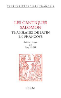 Les cantiques Salomon translatez de latin en françoys