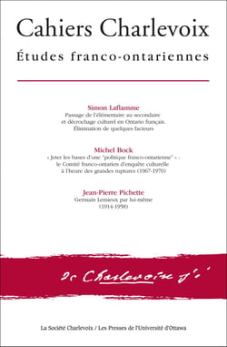 Cahiers Charlevoix 9 - Études franco-ontariennes