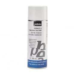 Spray vernis acrylique satiné - Pébéo Artist Acrylics - Fine - Tranpsarent - 200 ml