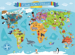 Puzzle 150 pièces - Carte Monde - Ravensburger