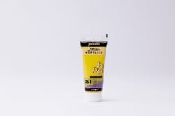 Tube 100 ml de peinture Studio Acrylics High Viscosity Pébéo - Jaune fluo - Fine - Transparent
