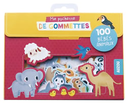 Ma pochette 100 gomettes bébés animaux