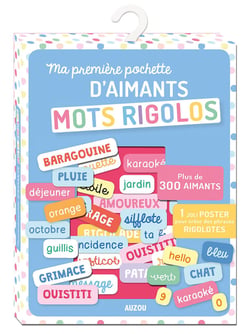 Ma première pochette d'aimants : mots rigolos