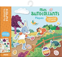 Mes autocollants Pâques - Augustin le lapin