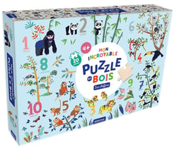 Mon incroyable puzzle en bois - Les chiffres