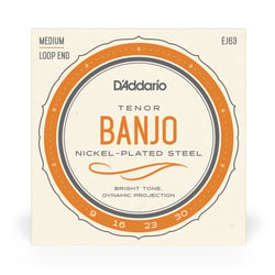 D'Addario Tenor - Cordes pour banjo - acier nickelé - medium, .009 / .016 / .023 / .030