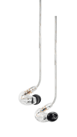 Shure SE215-CL - Ecouteurs intras dynamiques - 1 voie - Translucide