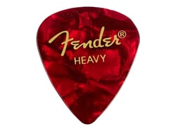 Lot de 12 médiators Thin Fender - Rouge moto 