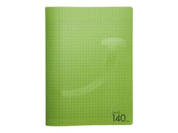 Cahier 140 pages grands carreaux 24 x 32 cm Polypropylène Cultura Vert Clair