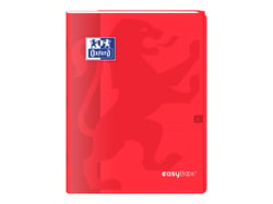 Cahier polypro Oxford - Rouge - 24 x 32 cm - Easybook - 96 pages grands carreaux