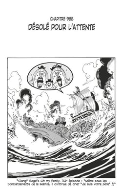 One Piece édition originale - Chapitre 988 - Désolé pour l'attente