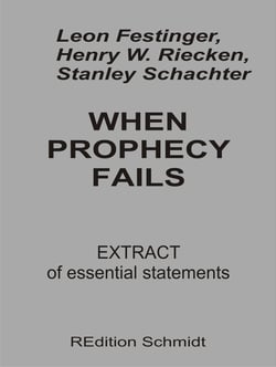 When Prophecy fails - Extract of essential statements