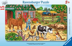 Puzzle la vie à la ferme - 15 pièces
