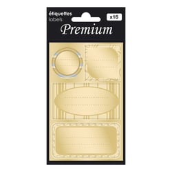 Etiquettes Cadeaux Premium Or