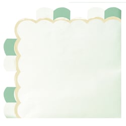 16 serviettes - 33 x 33 cm - Vert pastel