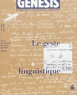 Genesis n.35 : Le geste linguistique