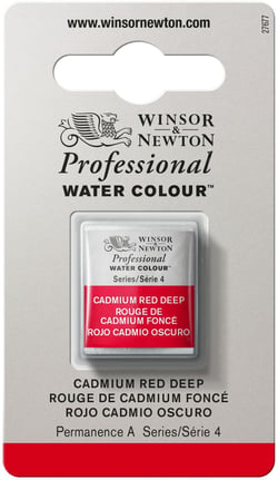 Aquarelle Extra-Fine PWC - 1/2 godet - Rouge de cadmium foncé