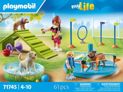 Playmobil - Aire de jeux pour chiens et personnages - 71745