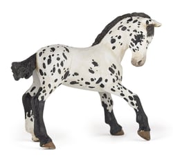 Figurine Papo - Poulain appaloosa noir