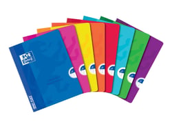 1 cahier de travaux pratiques polypro - 24 x 32 cm - Openflex - Oxford - 80 pages unies - Coloris assortis