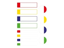 Lot de 24 étiquettes plastifiées Avery - Multicolores 